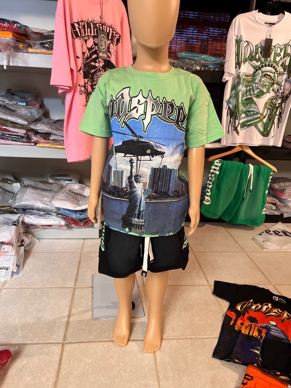 Kids Godspeed shirt/short set 2-3T